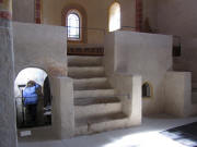 Kirche St.Cyriak am 15.4.2011: Arbeiten zum Erhalt der Fresken in der Krypta