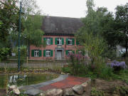 Gasthaus zur Birke am 17.9.2011: Blick nach Süden von der Birkenhofscheune aus
