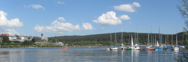 Blick nach Nordosten auf Schluchsee-Ort am 20.8.2011