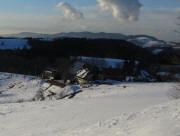 Blick �ber den Brosihof nach S�den bis St.Peter am 3.1.2011