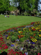 Blick nach Westen zum Colombipark am 8.4.2011