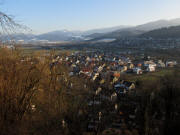Blick vom Scheibenberg nach Osten über Ebnet am 22.1.2011 bis zum Hinterwaldkopf