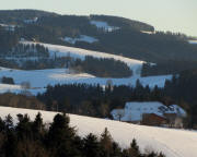 Tele-Blick vom Fallerhof am Zwerisberg bei St.Märgen nach Süden am 3.1.2011