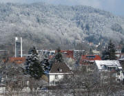 Littenweiler am 23.2.2011: Blick nach Norden zur Auferstehungskirche und weiter bis Ebnet