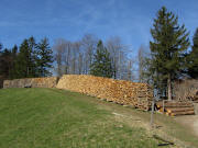 Blick nach Norden zur Holzbeuge kurz vor dem Milchmattenhof am 25.3.2011