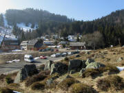 Blick nach Nordwesten zum Camping ob Mugenbrunn am 5.3.2011