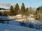 Blick nach Nordosten zum Bedweiher St.M�rgen am 3.1.2011