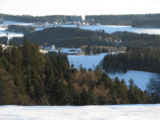Tele-Blick vom Mieserhof nach S�den am 3.1.2011 �ber Brosihof und Pfisterhof zum Thurner 