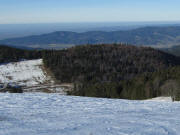 Tote Mann am 6.2.2011 nebelfrei: Blick nach Nordwesten �ber den Ruheberg ins Dreisamtal