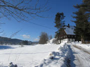 Blick nach Westen zum Winterhalderhof am 3.1.2011