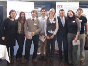 WorkGreen Freiburg am 22.1.2011: 8 der 38 REM-Studierenden bzw. Organisatoren: Alvaro, Christoph, Jazmin, Joanna, Melanie, Miquel, Nadine