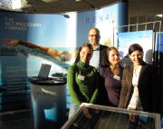 WorkGreen Freiburg am 22.1.2011: Claudia Kube, Dirk Bareis, Melanie Schumann und rechts Kattrin Kalpidis (rechts) von RENA GmbH aus G�tenbach