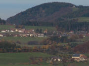 Auf der Spirzen am 11.11.2011: Tele-Blick nach Norden zu St.Peter